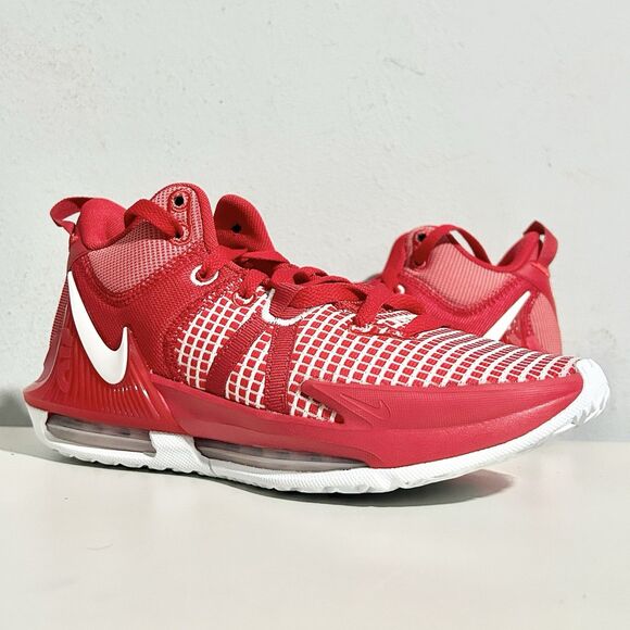 Nike LeBron Witness 7 TB “University Red” Mens Size 6 Basketball Sneakers No Lid - Picture 1 of 8